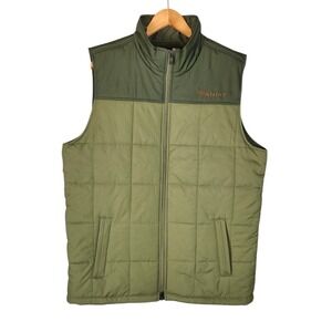 Ariat Crius Vest Men's Large Tall Green Quilted Insulated Fleece Lined